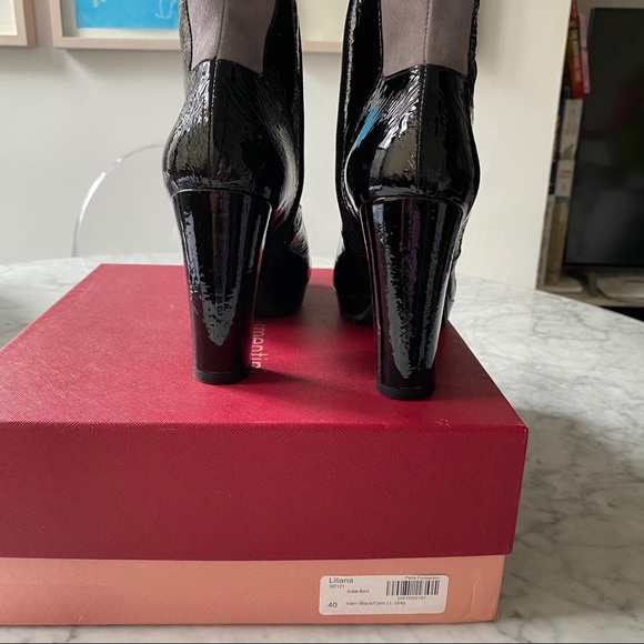 Perla Formentini Patent Suede Ankle Boot NIB - Picture 5 of 10